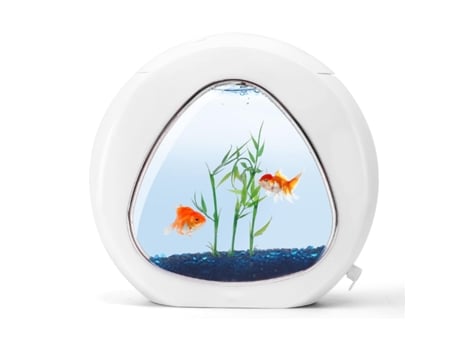 Aquário Decorativo 4l Com Led Jeiibrzui (branco)