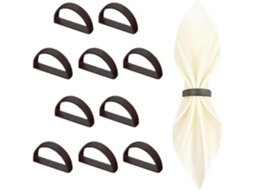 Conjunto De 10 Elegantes Porta-guardanapos Em Aço Inoxidável Resistente À Ferrugem, Ideais Para Festas,