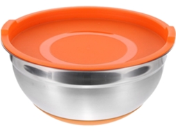 Tigela Multifuncional Para Salada De 24 Cm Com Tampa, Tigela Para Misturar Em Pp E Aço.