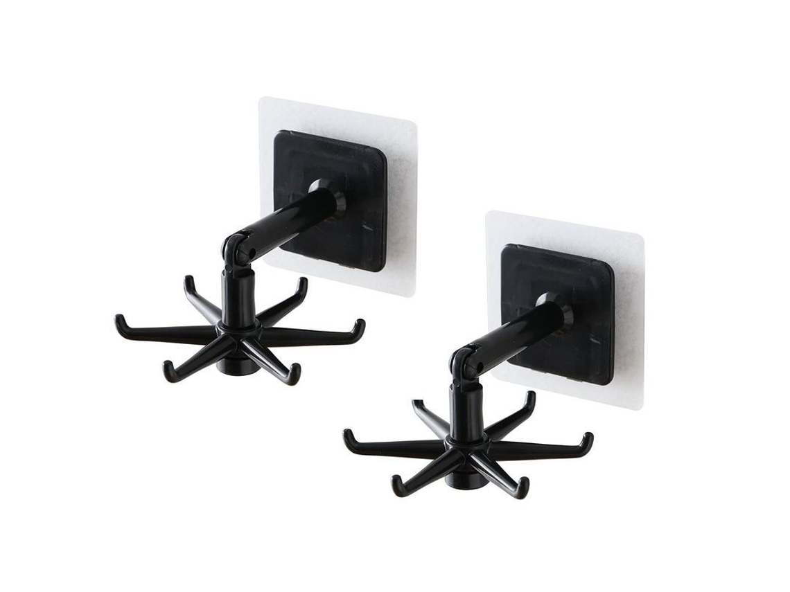 Suporte para utensílios de cozinha, 2 unidades, ganchos rotativos | S/MARCA