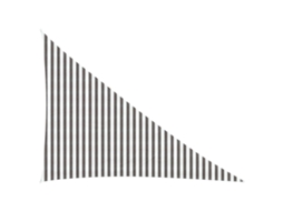 Vidaxl Vela De Sombra 3 X 4 X 5 M Hdpe Triangular Cinza Claro E Branco