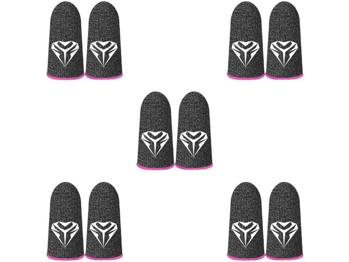 Luvas Com Polegar Resistente Ao Suor Para Celulares Vermelhas 45x 25mm