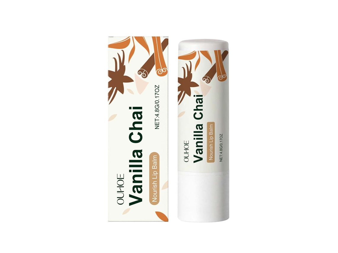 Ouhoe Bálsamo Labial Baunilha Tea, Ideal para Lábios Secos e Ásperos LAXISCREED