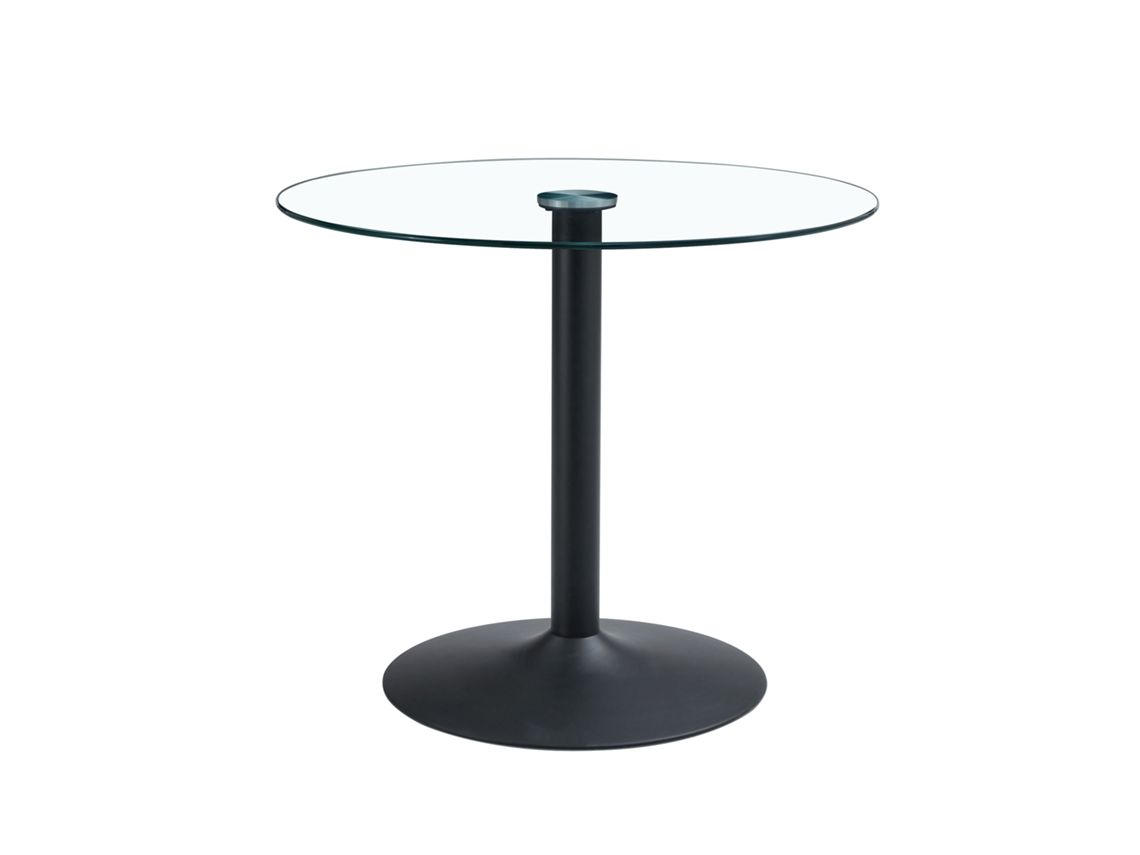 Mesa de vidro moderna, 85cm diâmetro PAPRIKA