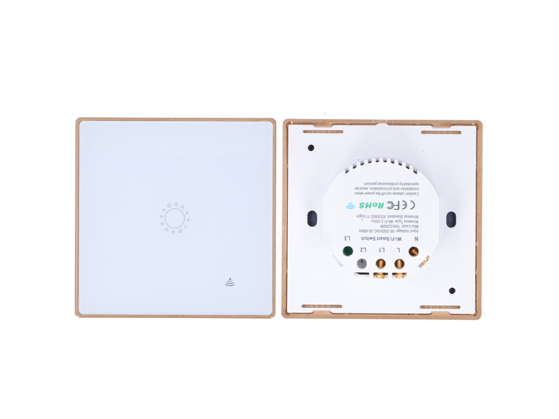 Laxiscreed Interruptor Wifi Touch Para Alta Potência Até 2200w, Controlo Inteligente E Fácil Instalação