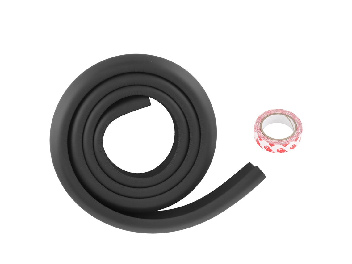 Protector De Bordes Para Bebés L-type Almohadilla Elástica Alta Para Muebles Seguridad En El Hogar Negro