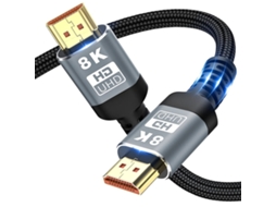 Cabo Hdmi 2.1 8k 4k 0,5m com AQUAFORGE