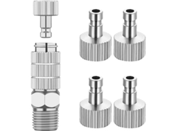 Adaptador De Conector Rápido Para Airbrush Com 5 Conexões Macho 1/8 Mf Bsp