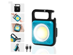 Lanterna Yunzii H10 500 Lumens Com Suporte Dobrável Abridor De Garrafas E Ímã Recarregável Azul