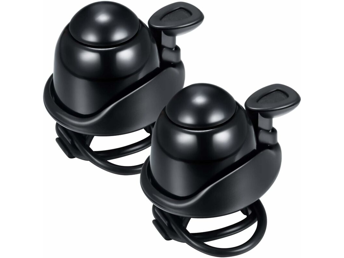 Conjunto de 2 Campainhas AQUAFORGE, som alto, em alumínio, infantil, preto, ajustável