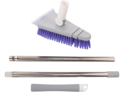 Escova Triangular Ergonômica Com Cabo De 87cm Para Limpeza Pisos E Integrada Madeira Superfícies Duras Em Garagens