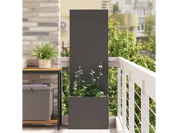 Vidaxl Tela De Privacidade Para Jardim Fretwork Preto 50 X 150 Cm
