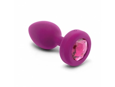 Plug Anal  Vibrating Jewel S/M Pink Ruby Tamanho S/M