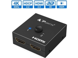 Portta Hdmi Switch Splitter 4K 2 Portas Hdmi Bidirecional Splitter Switch 1 em 2 Saídas 2.993