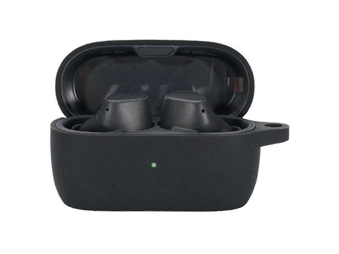 Capa Zruxe Para Jabra Elite 3 Silicone Preta Com Mosquetao (protecao Anti-queda, Acesso Ao Led)