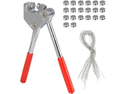 2026 alicate Ferramentas de Selagem com 20 Selos de Chumbo e Cabo 17cm Cabo Plástico Vermelho 19cm