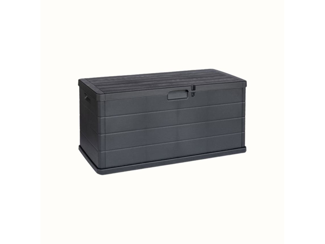 Baú de Arrumação Exterior Alpha IPAE PROGARDEN (340L com 4 Rodas - 118x57x59cm - Antracite)