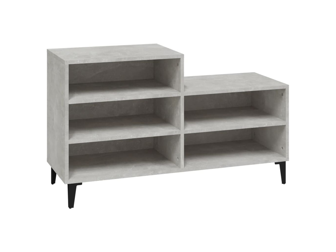 Shoe Cabinet, Shoe Cabinets Vidaxl Cinzeto Madeira Processada (n/a)