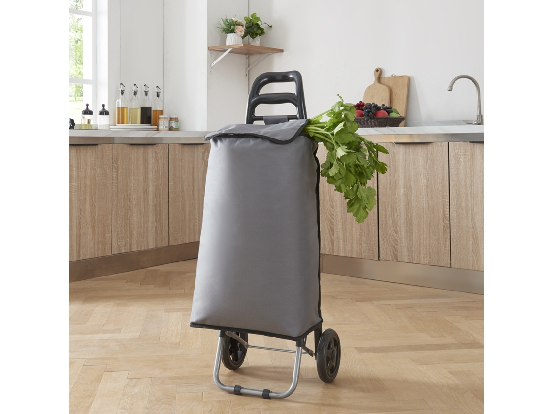 Compra e compra de compra de água impermeável no máximo. 30 kg de aço e poliéster 96 x 35 x 29 cm cinza escuro e preto [EN.CASA]