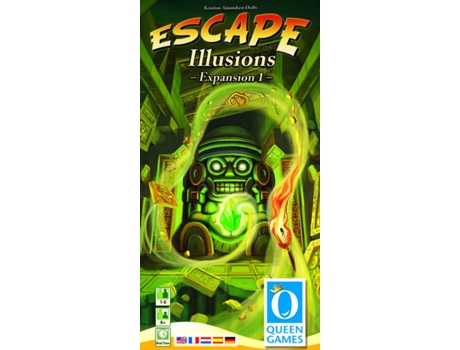 Jogo de Tabuleiro DIVERCENTRO Escape: Illusions Expansion 1 (Idade Mínima: 8 - Nível Dificuldade: Baixo) — Jogo em Inglês