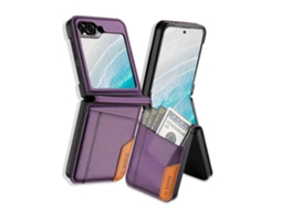 Capa De Celular De Couro Com Flip Magnético E Costura Rfid N.bekus P3