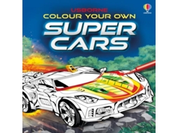 Livro Colour Your Own Supercars de Sam Smith (Inglês)