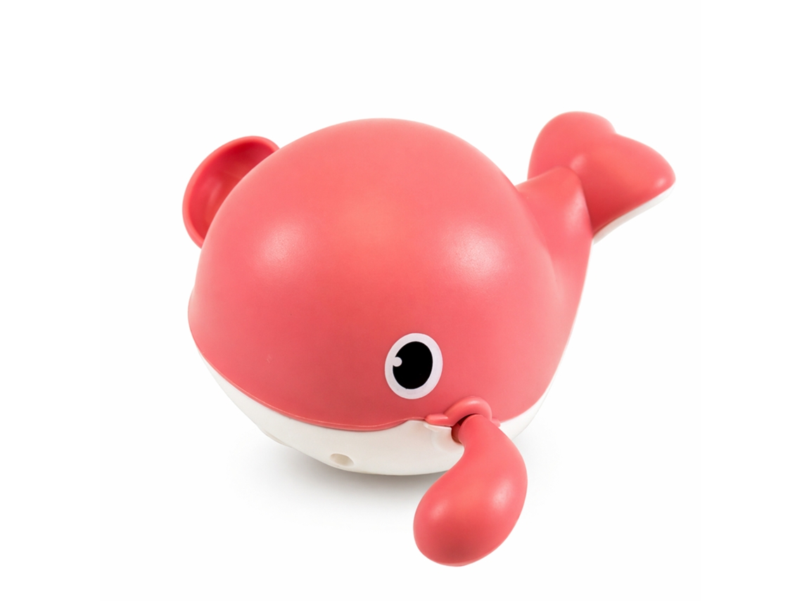 Brinquedo De Banho Para Bebê, Baleia Rosa Para Brincar Na Água, Modelo De Corda (mecanismo De Mola).