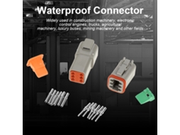 Laxiscreed Conectores De Fiação Elétrica Impermeáveis Para Automóveis, 6 Pinos, Pack De 5