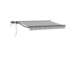 Conjunto 1 Toldo Manual Vidaxl Antracite Alumínio (3 X 2,5 M)