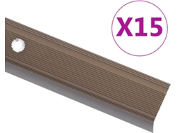 Stair Nosing, Stair Nosings Vidaxl Marrom Alumínio (90 Cm (15 Pcs))