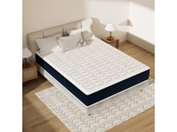 Colchão Mousse 140x190, 32 Cm Colchão En Mousse, Advanced Sleep Care, Respirant, Zone 7, Réversible Des Deux Côtés