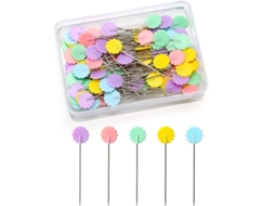 100 alfinetes de costura com caixa para joias e artesanato | S/MARCA