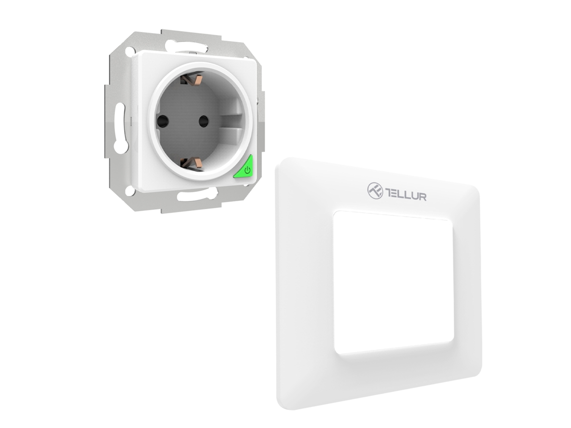 Plugue de Parede Tellur Smart Wifi 3000 W 16 a Branco