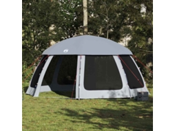 Vidaxl Tenda Para Piscina C/ Mosca Amovível E Paredes De Rede Cinzento
