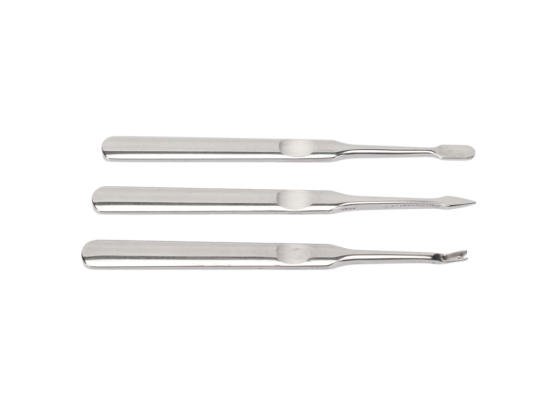 2026altiro-3 Peças De Cortador De Cutículas De Unhas Em Aço Inoxidável Profissional, Extractora E Empurrador De Cutículas