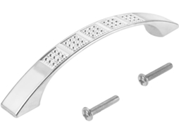 1-puxador De Armário Cozinha Moderno Com Diamante, Em Liga De Alumínio, Para Móveis, Gavetas E Portas, Com Parafuso