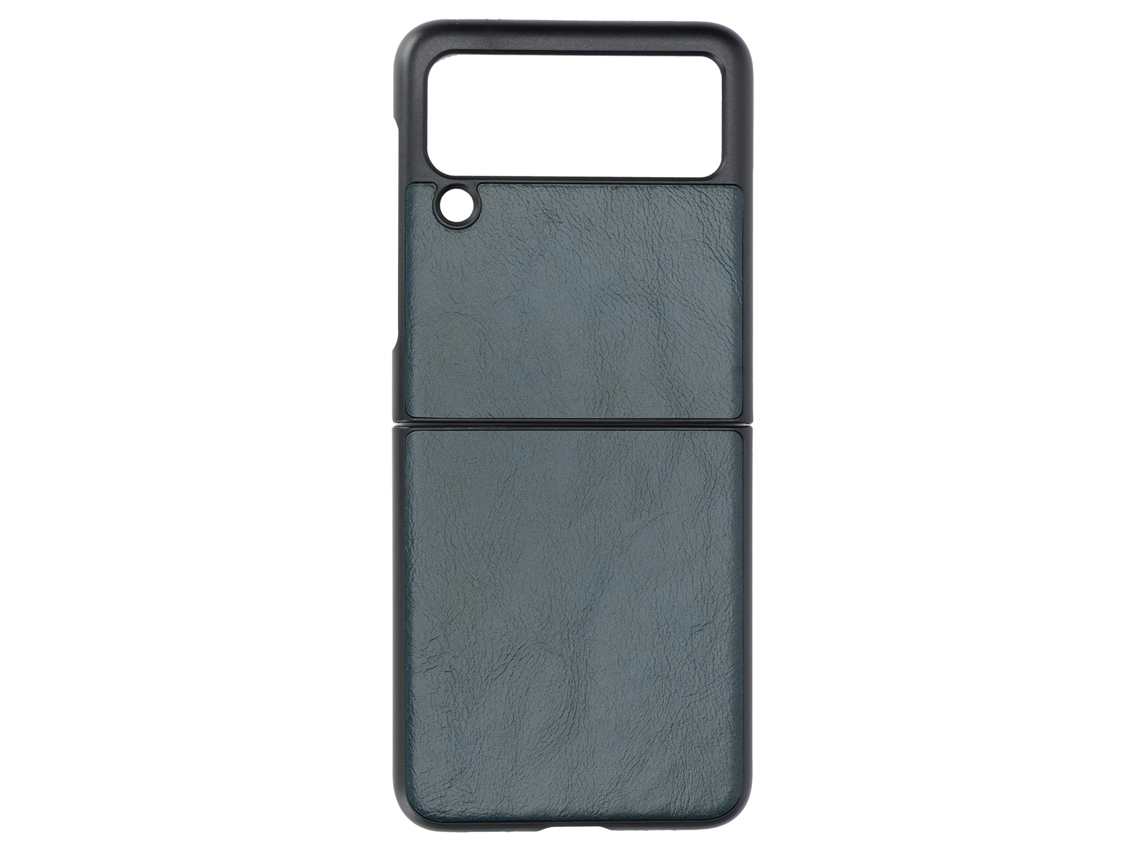 Capa de Telefone para Samsung Galaxy Z Flip 3 EOOCOO com textura de couro