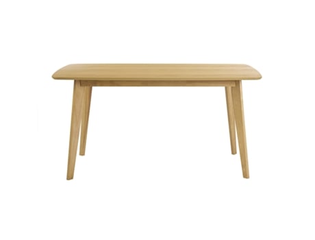 Mesa De Comedor Rectangular Escandinava De Madera Clara Roble L150 Cm Leena Miliboo