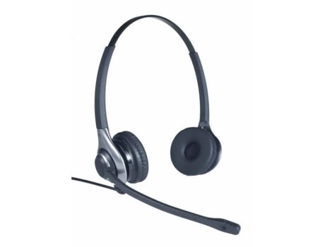 CLEYVER Fone de Ouvido Profissional Qd com Fio Telefone de Escritório 2 Fones de Ouvido Microfone com Cancelamento de Ruído Som de Alta Definiçã