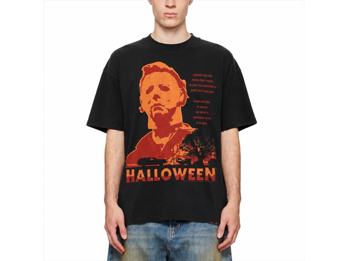 Rockinstone Halloween Movie Neighborhood Watch Black Adult T-shirt Size:s