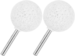 Kit De Brocas Para Reparo Aros Com 2 Peças, Ponta Coríndon Branco E