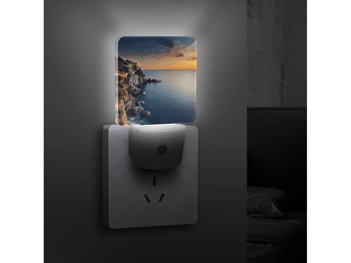 Luz Noturna Com Sensor Crepuscular, Ideal Quarto, Banheiro, Cozinha E Corredor