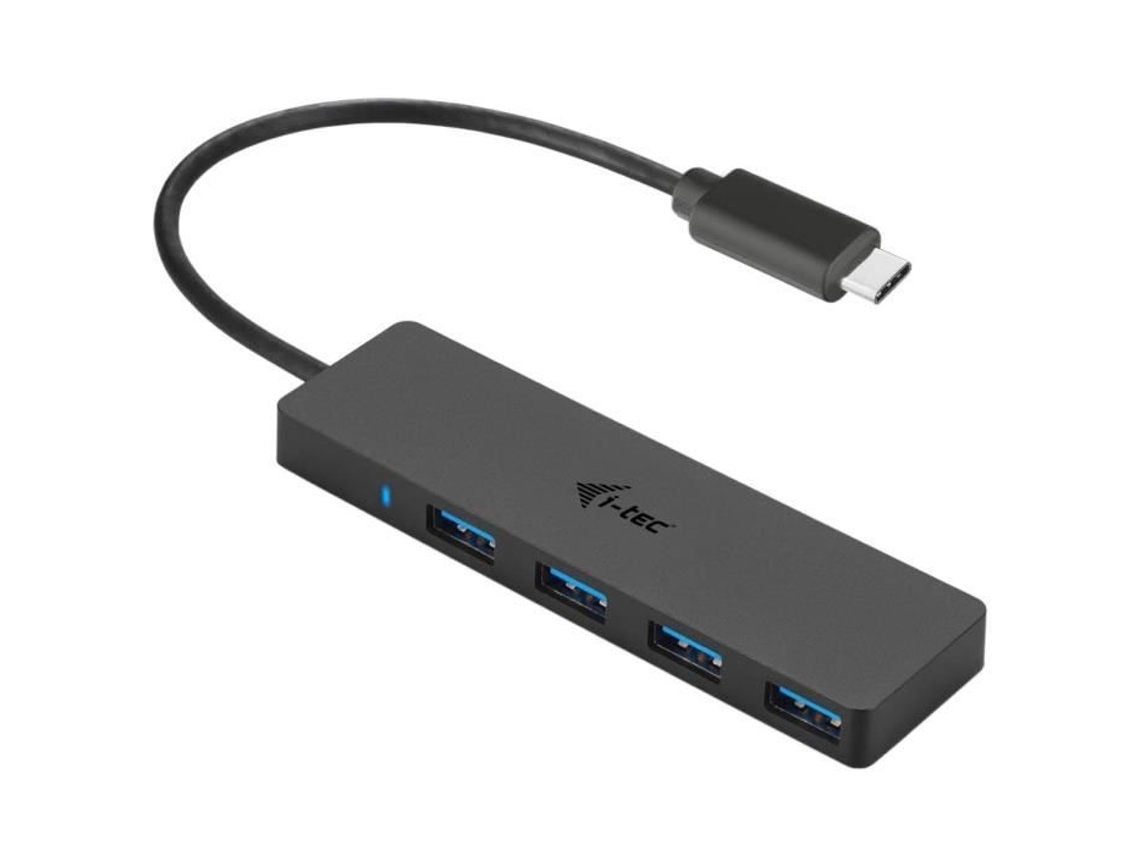 Hub Usb C I Tec Com 4 Portas Usb 3.0 Com Cabo Integrado De 20 Cm Brilvibera