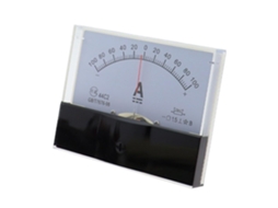 Amperímetro Analógico De Painel 44c2 Dc /75mv, Medidor Corrente 50a