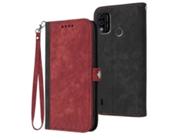 Capa De Couro Para Celular Com Alça De Mão Dupla E Fivela Lateral