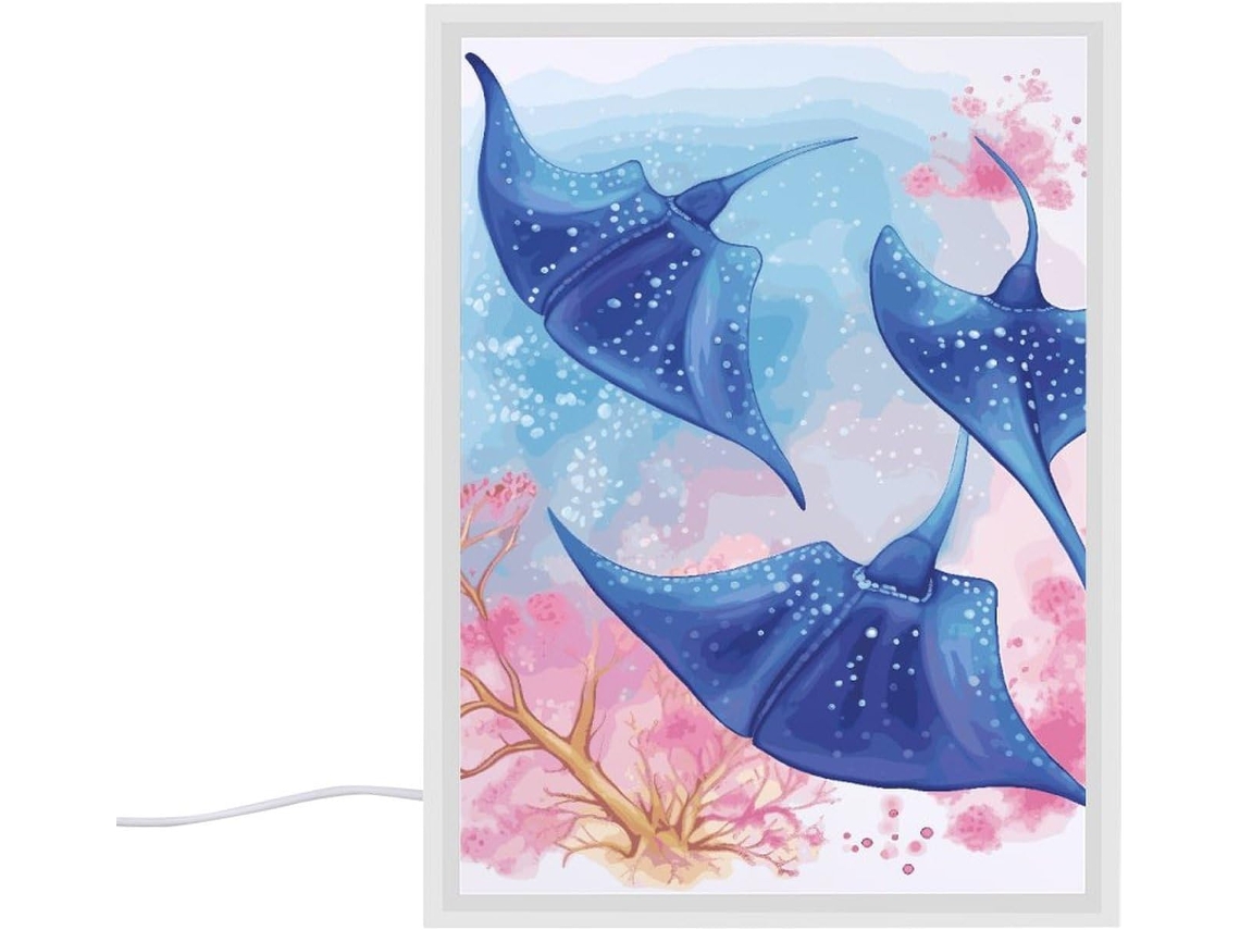 Abajur De Cabeceira Quarto, Com Design De Animais Marinhos, Pequeno Abajur Quarto, Living Room, Escritório E