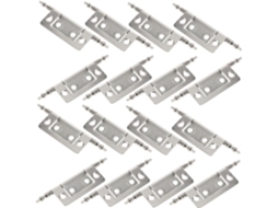 Conjunto De 16 Dobradiças Metal Embutidas Para Armários, Com