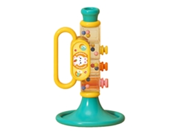 Primerox trompete Brinquedo Infantil Cute Desenho Animado Multifuncional para Educação Precoce Azul