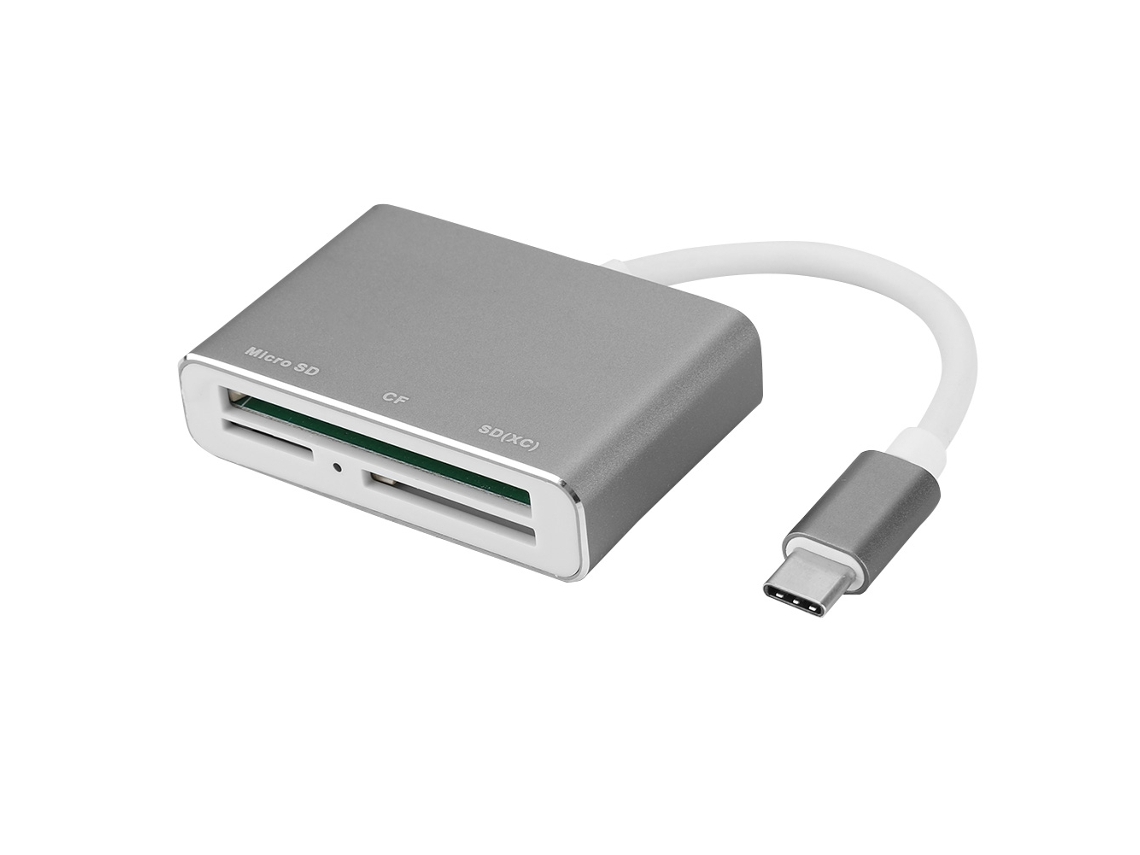 Leitor de Cartões LAXISCREED Usb 3.0 Type c Cinza Espacial