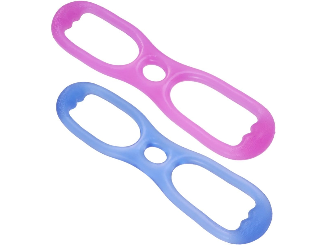 Vicasky Conjunto De 2-faixas Elásticas Silicone Para Exercícios Yoga, Resistência Muscular, Não Deformáveis